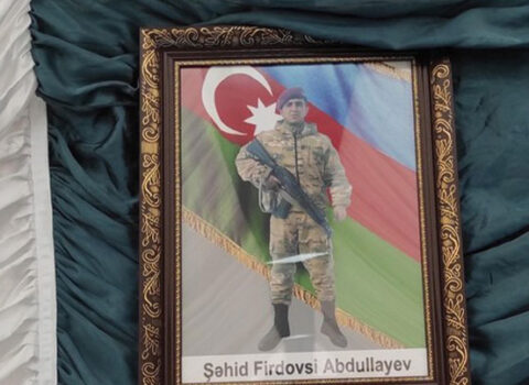 Laçında itkin düşərək həlak olan hərbçi Firdovsi Abdullayev Gəncədə dəfn edildi