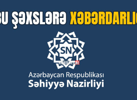 Səhiyyə Nazirliyi bu şəxslərə xəbərdarlıq etdi