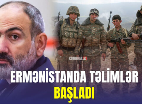 Ermənistanda ehtiyada olan əsgər və zabitlər təlimlərə çağırıldı