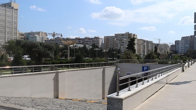 Bakıda daha bir yeraltı parklanma məntəqəsi istifadəyə verildi – FOTOLAR