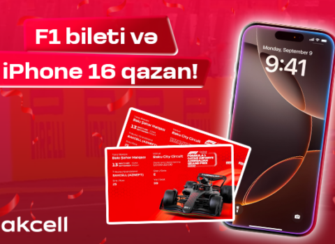 “Bakcell” dən “iPhone 16” qazanmaq ŞANSI!