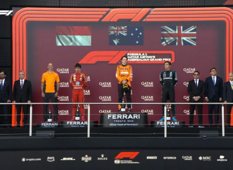 “Formula 1” Azərbaycan Qran-Prisinin qalibləri mükafatlandırılıblar