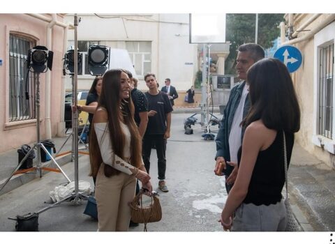 Arzu Əliyeva Vətən müharibəsindən bəhs edən bədii filmin çəkilişləri ilə maraqlandı