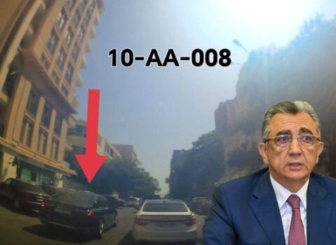 Bakı merinin xidməti maşını sürücülərin yolunu kəsdi və… – VİDEO
