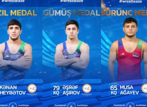 Azərbaycan güləşçiləri Qazaxıstanda 3 medal qazandı