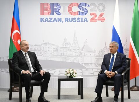 İlham Əliyevin Kazanda Tatarıstan Respublikasının Rəisi ilə görüşü oldu