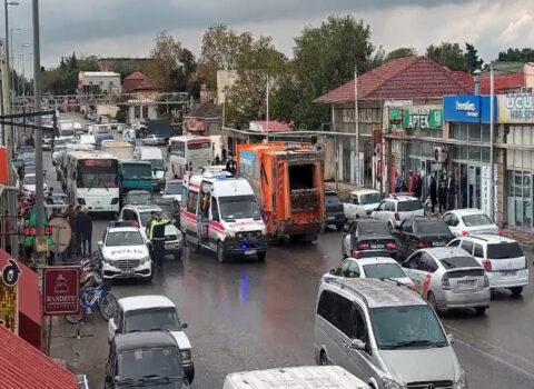 Zabratda piyadanı maşın vurdu