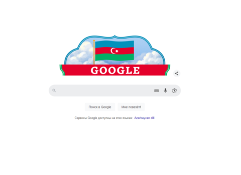 “Google” Azərbaycan bayrağının rənglərində dudl hazırladı