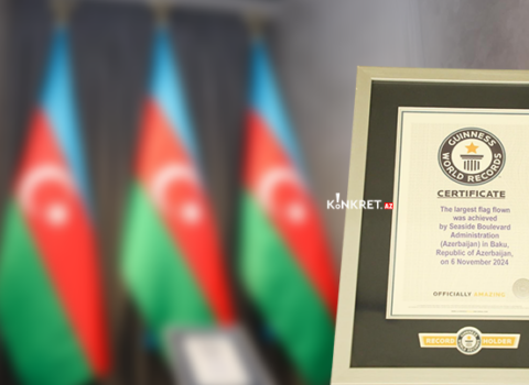 Azərbaycan Bayrağı ölçüsünə görə “Ginnesin rekordlar kitabı”na düşdü