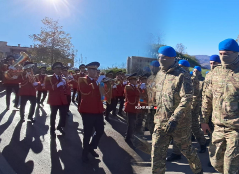Şuşada Zəfər Günü münasibətilə hərbçilərin yürüşü keçirildi