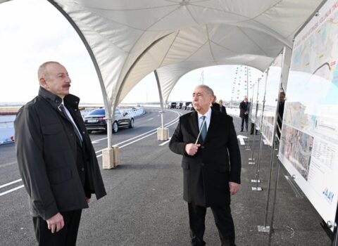 Prezident İlham Əliyev Böyükşor-Pirşağı yeni avtomobil yolunun açılışında iştirak etdi – YENİLƏNDİ