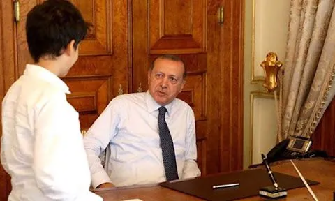 Ərdoğanın nəvəsi ilə dialoqu maraqla qarşılandı