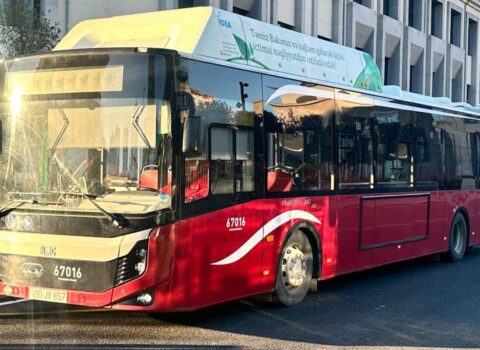 Yeni marşrut xətti üzrə avtobuslar istifadəyə verildi – FOTO