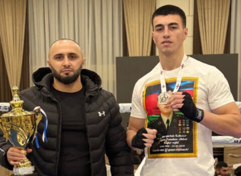 İdmançımız Gürcüstanda gümüş medal qazanıb