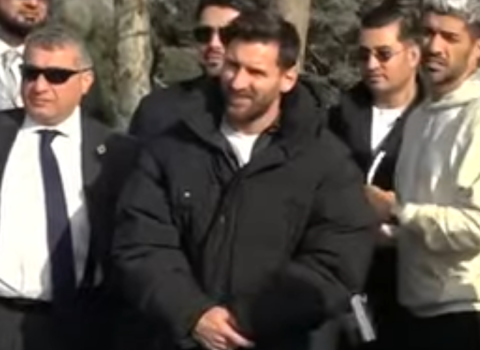 Messi Bakıda Qarabağ atlarını izlədi