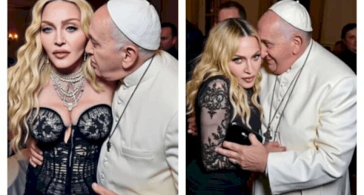 Madonna Roma Papası ilə şok şəkillərini YAYDI