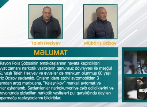 Silahlı narkokuryerlər saxlanıldı – VİDEO