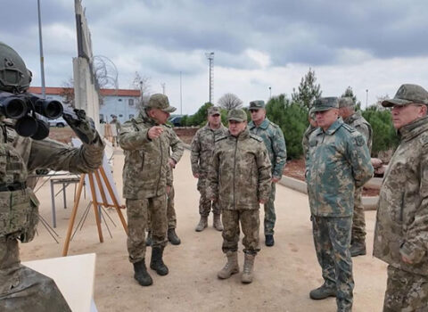 Hikmət Mirzəyev Türkiyə-Suriya sərhədində – FOTO-VİDEO