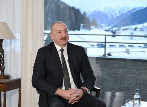Prezident İlham Əliyev Davos səfəri ilə əlaqədar paylaşım etdi – VİDEO