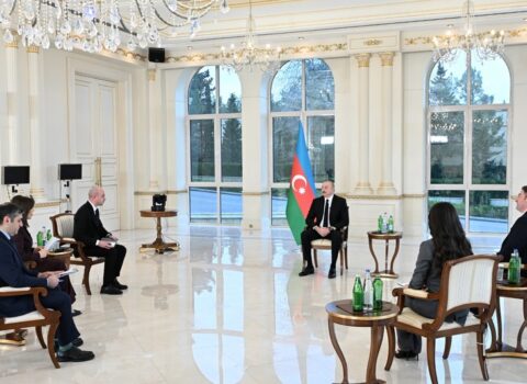 Prezident İlham Əliyev yerli televiziya kanallarına müsahibə verdi – VİDEO