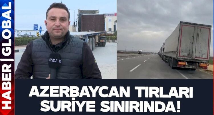 Bakıdan göndərilən humanitar yardım Suriya sərhədinə çatdı – VİDEO