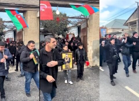 Şəmkirdə “gəlin maşını” və musiqi ilə yola salınan tabut – VİDEO