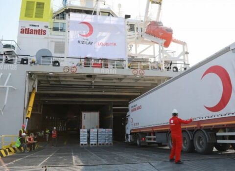 Türkiyənin növbəti humanitar yardımı Qəzzaya ÇATDI