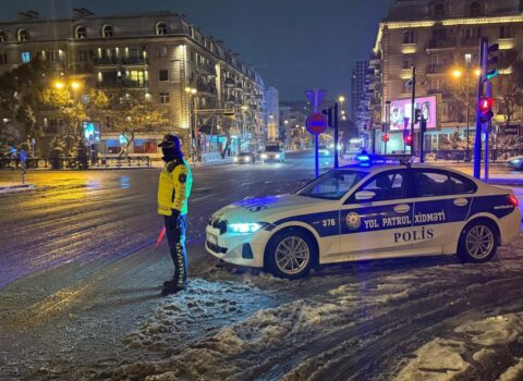 Polislərimiz gecə saatlarında fasiləsiz xidmət apardı