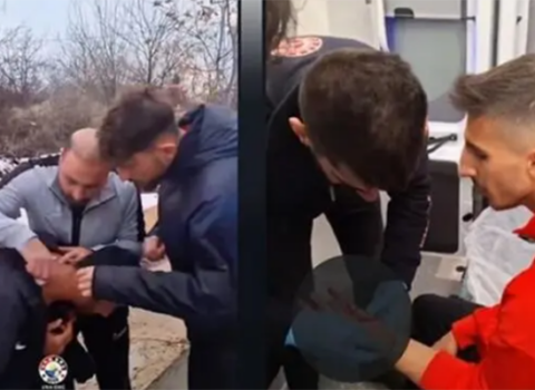 “Vanspor”un komanda avtobusuna hücum – 3 nəfər yaralandı + VİDEO
