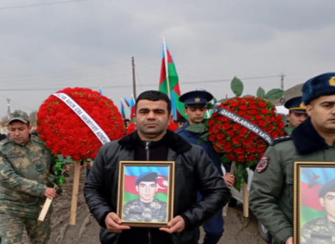 Birinci Qarabağ müharibəsində itkin düşən Elşənin nəşinin qalıqları Salyanda dəfn olundu