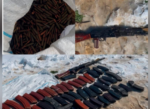 Biləsuvarda “Kalaşnikov” avtomatı aşkarlandı