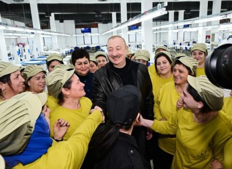 Prezident Xankəndi tikiş fabrikində