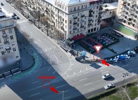Bakıda yol nişanına görə problemlərin yarandığı KƏSİŞMƏ