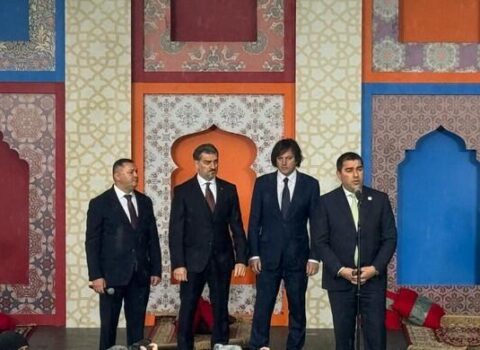 Gürcüstan rəsmiləri Marneulidə Novruz Bayramında