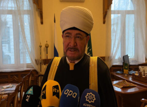 Ravil Qaynutdin: “Şuşa məscidində namaz qılmaq mənim üçün xüsusi şərəf idi” – FOTOLAR