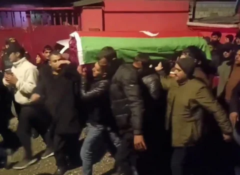 Qar uçqununa düşmüş hərbi qulluqçunun nəşi ailəsinə təhvil verildi – FOTO