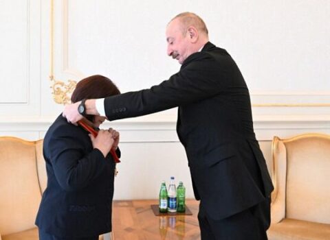 Prezident Sahibə Qafarovaya “Şərəf” ordenini təqdim etdi – YENİLƏNDİ