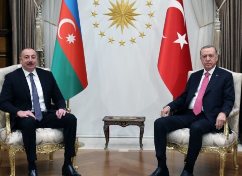 İlham Əliyevin Rəcəb Tayyib Ərdoğan ilə təkbətək görüşü başladı