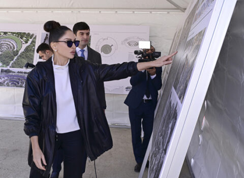 Birinci vitse-prezident Gəncə Memorial Kompleksinin layihəsi ilə tanış oldu – FOTOLAR