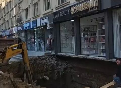 Xırdalanda qəzalı binanın zirzəmisi satıldı – VİDEO