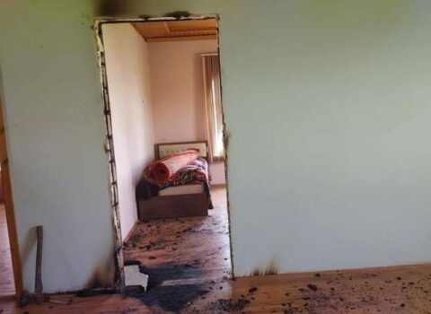 Lənkəranda evi ildırım vurdu