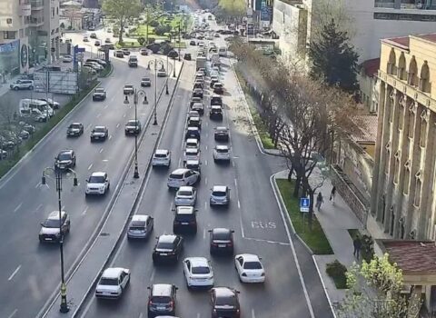 Bakının bir sıra yollarında tıxac müşahidə edilir