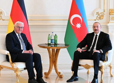 Azərbaycan və Almaniya prezidentlərinin təkbətək görüşü oldu