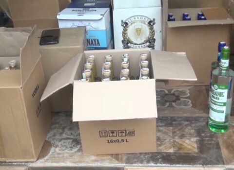 Biləsuvarda mağazadan 270 ədəd saxtalaşdırılmış alkoqollu içki aşkarlandı