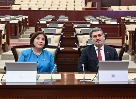 Gürcüstan Prezidenti Milli Məclisdə olub – FOTOLAR