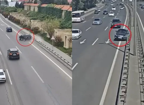 Bakıda yüksək sürətin səbəb olduğu qəzalar… – Anbaan video