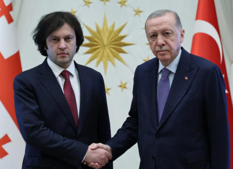 Ərdoğan Kobaxidze ilə görüşdü