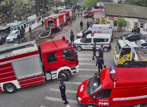Yanğınla bağlı nəqliyyatın hərəkətinə məhdudiyyət aradan qaldırıldı