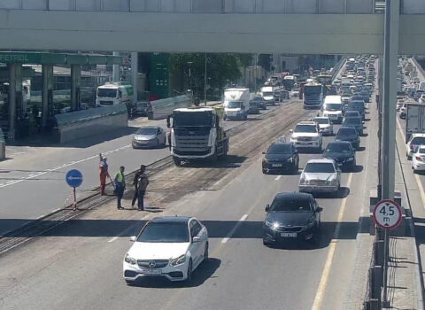 Ziya Bünyadov prospektində təmir: Sıxlıq yarandı – FOTO