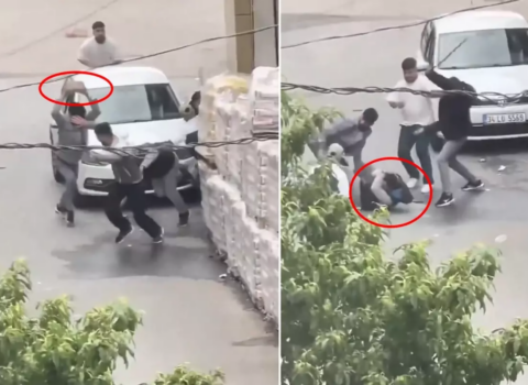 Küçənin ortasında dava – Gənci daş və dəyənəklərlə döydülər